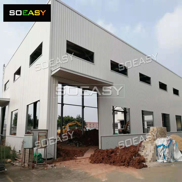 Biała modułowa konstrukcja stalowa Biurowa stoł&oacute;wka Tobago Japan Factory 
