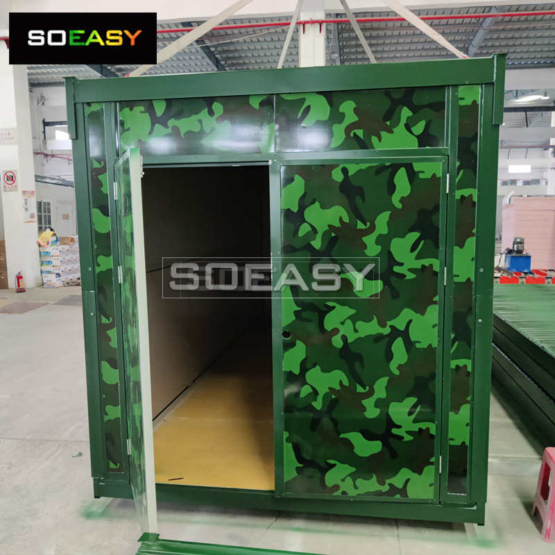 Army Green Warehouse Přenosn&yacute; skl&aacute;dac&iacute; kontejnerov&yacute; dům přizpůsobiteln&yacute;