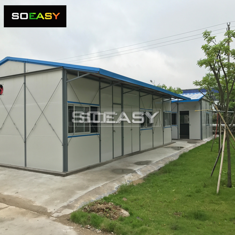 โรงอาหารแรงงาน Prefab K Type House ราคาไม่แพงเคลื่อนย้ายได้ทันสมัย