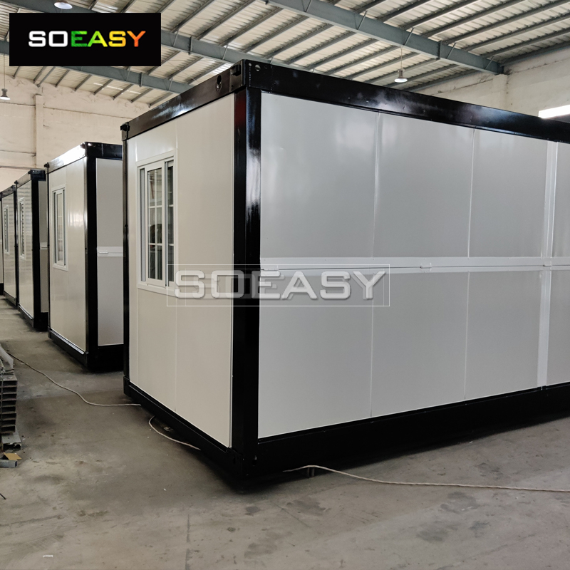 Black Edge Customized Design Folding Container House Luksus